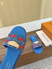 LV x TM Lily Flat Mule Blue Cherry 3723012 - 4