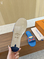 LV x TM Lily Flat Mule Blue Cherry 3723012 - 2
