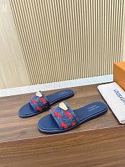 LV x TM Lily Flat Mule Denim Cherry 3723012 - 6