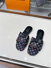 LV x TM Monogram Flat Slide Black 287002 - 1