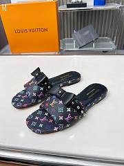 LV x TM Monogram Flat Slide Black 287002 - 4