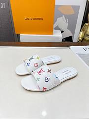 LV x TM Monogram Flat Slide White 287003 - 6