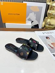 LV x TM Monogram Flat Slide Black 287003 - 2