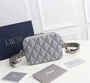 Dior Coated Bag Canvas Gray Size 17x12x5cm - 5
