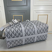 Dior Ingot Travel 50 Bag Canvas Gray Size 25x50x21cm - 3