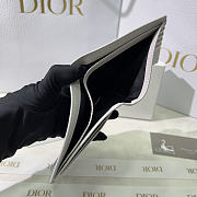 Dior Vertical Bifold Wallet Canvas Gray - 2
