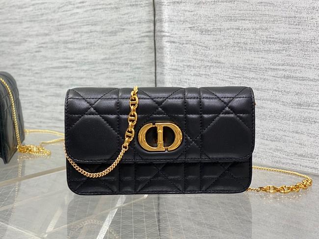 Dior Miss Caro Pouch Chain Black Size 19x11x14CM - 1