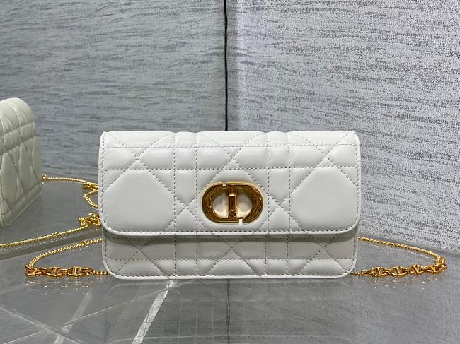Dior Miss Caro Pouch Chain White Size 19x11x14CM - 1
