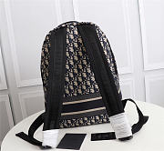 Dior Backpack Blue Dior ObliqueTechnical Jacquard Size 30x42x14cm - 3