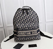 Dior Backpack Blue Dior ObliqueTechnical Jacquard Size 30x42x14cm - 2