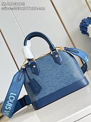 LV Alma BB Denim Blue Size 23x17x11CM - 1