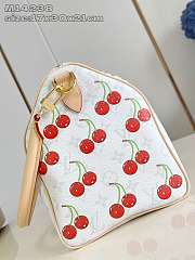 LV Speedy Soft 30 x TM Bag White Cherry Size 30x21x17CM - 3