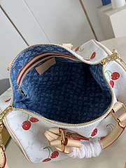 LV Speedy Soft 30 x TM Bag White Cherry Size 30x21x17CM - 2