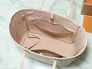 LV Leather Neverfull MM Beige Bag Size 32x15x29CM - 4