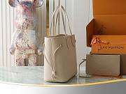 LV Leather Neverfull MM Beige Bag Size 32x15x29CM - 6