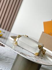 LV Side Trunk MM Bag White Gold Size 23x16x8CM - 3