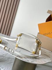 LV Side Trunk MM Bag White Gold Size 23x16x8CM - 4