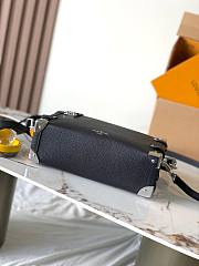 LV Side Trunk MM Bag Black Silver Size 23x16x8CM - 4
