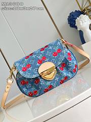 LV Sunset x TM Bag Cherry Denim Size 27x3x18CM - 1