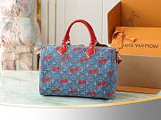 LV Speedy Soft 30 Takashi Murakami Red Size 30x17x21CM - 6