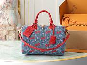 LV Speedy Soft 30 Takashi Murakami Red Size 30x17x21CM - 3