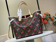 LV Murakami Neverfull Cherry Brown Size 28x14x31CM - 4