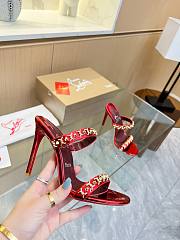 Christian Louboutin Crystals Embellished Red 10CM - 5