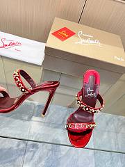 Christian Louboutin Crystals Embellished Red 10CM - 4