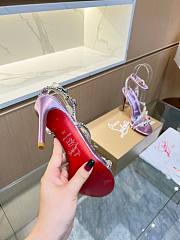 Christian Louboutin Heels Crystal Stiletto Purple 10CM - 3