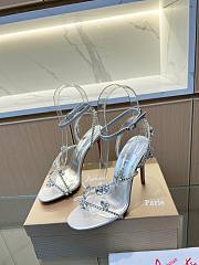 Christian Louboutin Heels Crystal Stiletto Silver 10CM - 1
