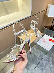 Christian Louboutin Heels Crystal Stiletto Silver 10CM - 5
