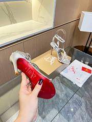 Christian Louboutin Heels Crystal Stiletto Silver 10CM - 3