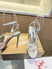 Christian Louboutin Heels Crystal Stiletto Silver 10CM - 2