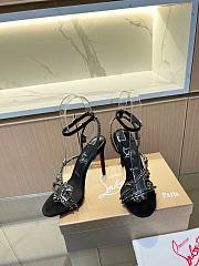 Christian Louboutin Heels Crystal Stiletto Black 10CM - 3