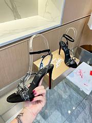 Christian Louboutin Heels Crystal Stiletto Black 10CM - 4