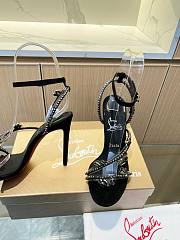 Christian Louboutin Heels Crystal Stiletto Black 10CM - 6
