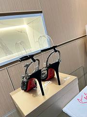 Christian Louboutin Heels Crystal Stiletto Black 10CM - 2