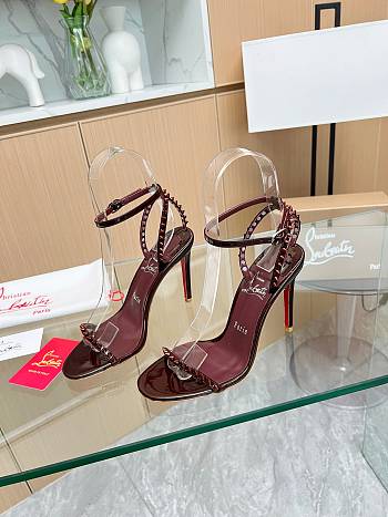 Christian Louboutin Heels So Me Burgundy 10CM