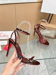 Christian Louboutin Heels So Me Burgundy 10CM - 5