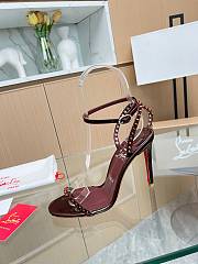 Christian Louboutin Heels So Me Burgundy 10CM - 4