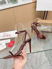 Christian Louboutin Heels So Me Burgundy 10CM - 2