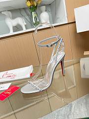 Christian Louboutin Heels So Me Silver 10CM - 5