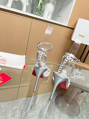 Christian Louboutin Heels So Me Silver 10CM - 3