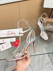 Christian Louboutin Heels So Me Silver 10CM - 2