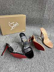 Christian Louboutin Just Nothing Mules Patent Leather Black 85mm - 4