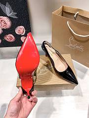 Christian Louboutin Kate Sling Patent Pumps Black 8cm - 4