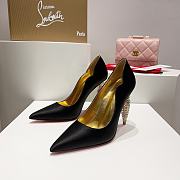 Christian Louboutin Lipstrass Heels Black 10CM - 1