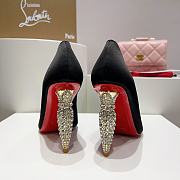 Christian Louboutin Lipstrass Heels Black 10CM - 5