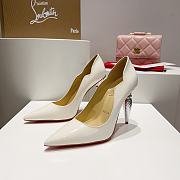 Christian Louboutin Lipstrass Heels Silver 10CM - 1