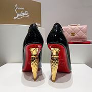 Christian Louboutin Lipstrass Heels Glossy Black 10CM - 2